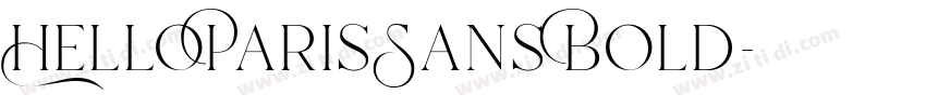 HelloParisSans Bold字体转换